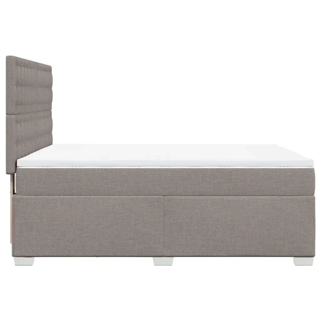 Giroletto a Molle con Materasso Tortora 160x200 cm in Tessuto 3290557