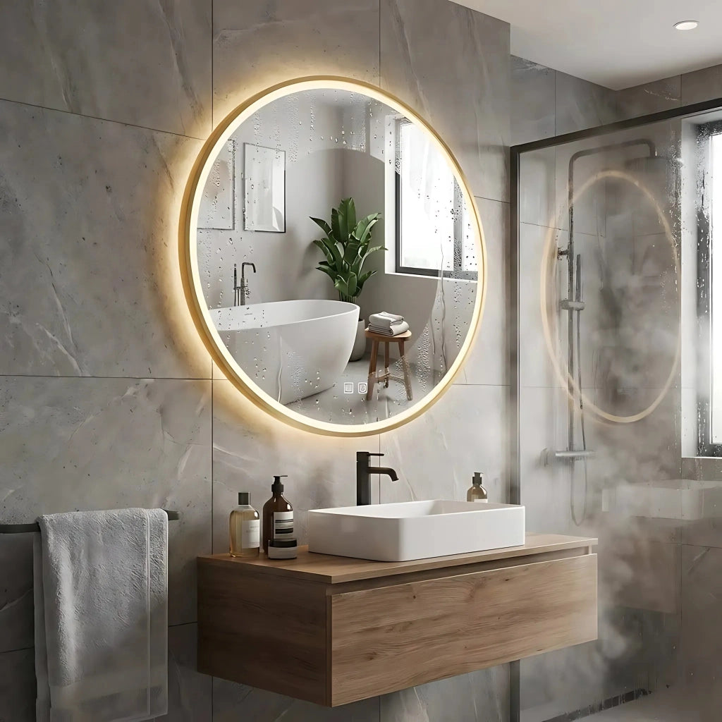 Specchio Led 50cm Mmj Gold