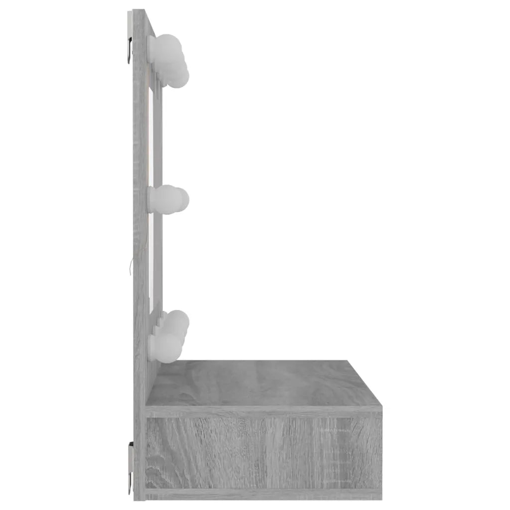 Mobile a Specchio | Armadio da bagno con LED Grigio Sonoma 60x31,5x62 cm