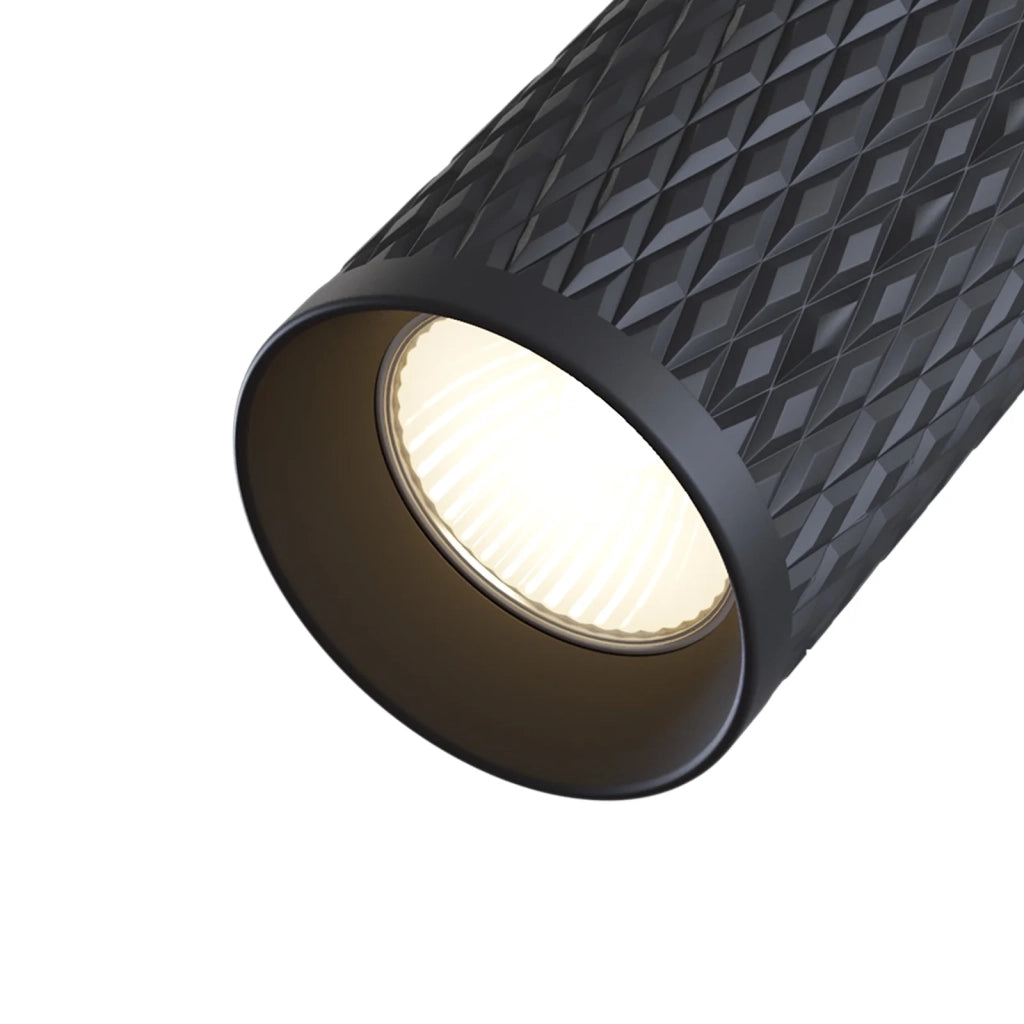 Maytoni lampada da soffitto Focus Design 1 luce GU10 nera metallo