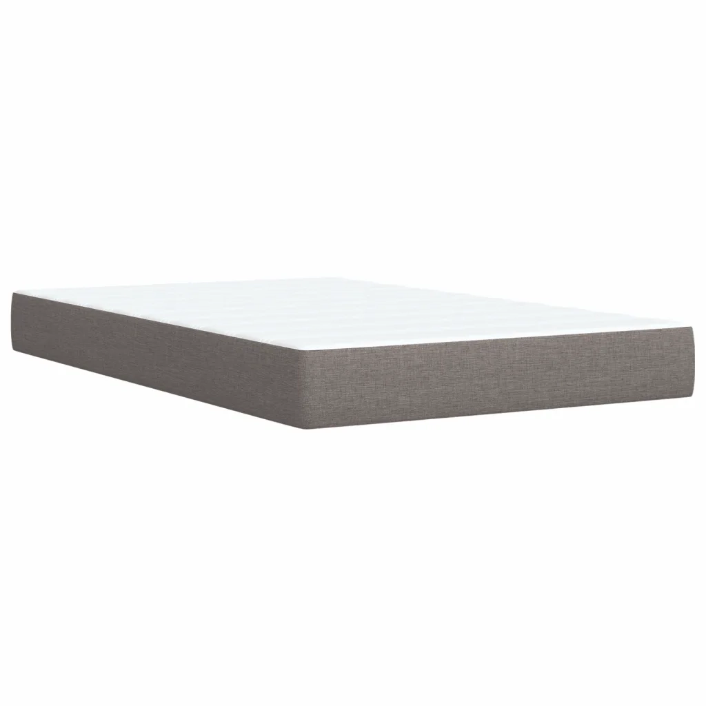 Giroletto a Molle con Materasso Tortora 120x190 cm in Tessuto 3289304