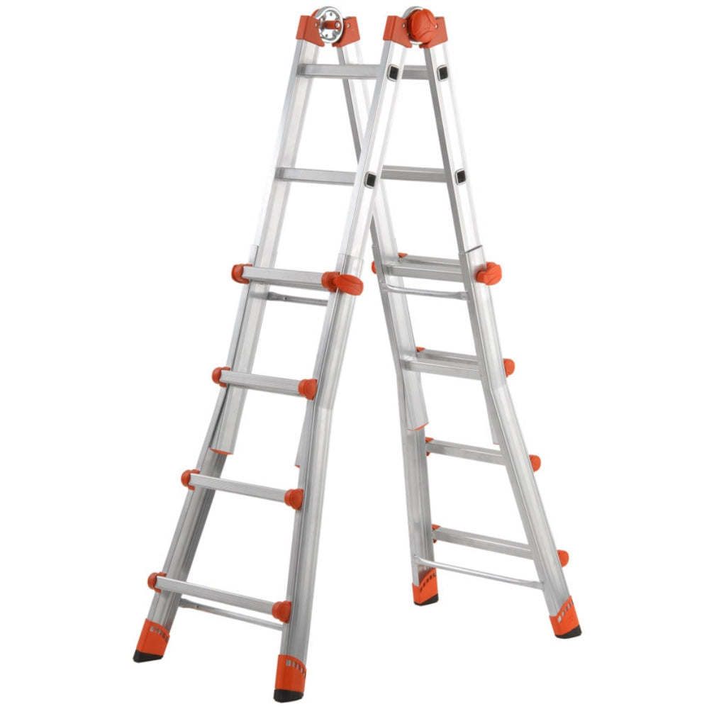 Scala telescopica alluminio 4+4 multifunzione pieghevole regolabile en131-4