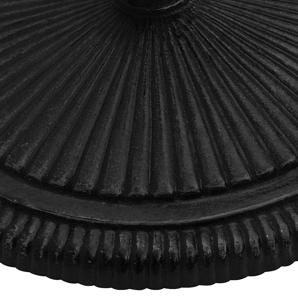 Base per Ombrellone Nera 45x45x30 cm in Ghisa 317772