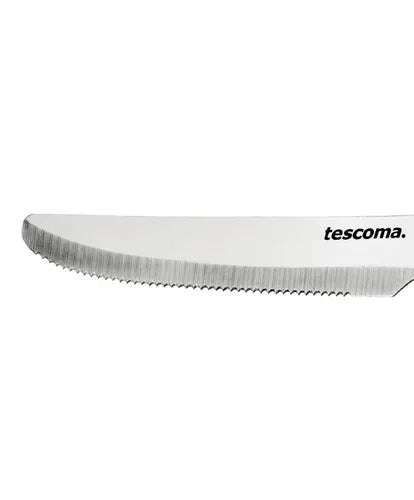 COLTELLO BISTECCA 'PRESTO' Lunghezza totale 23 cm -  lama 12 cm - Marrone 6 pezzi - TESCOMA