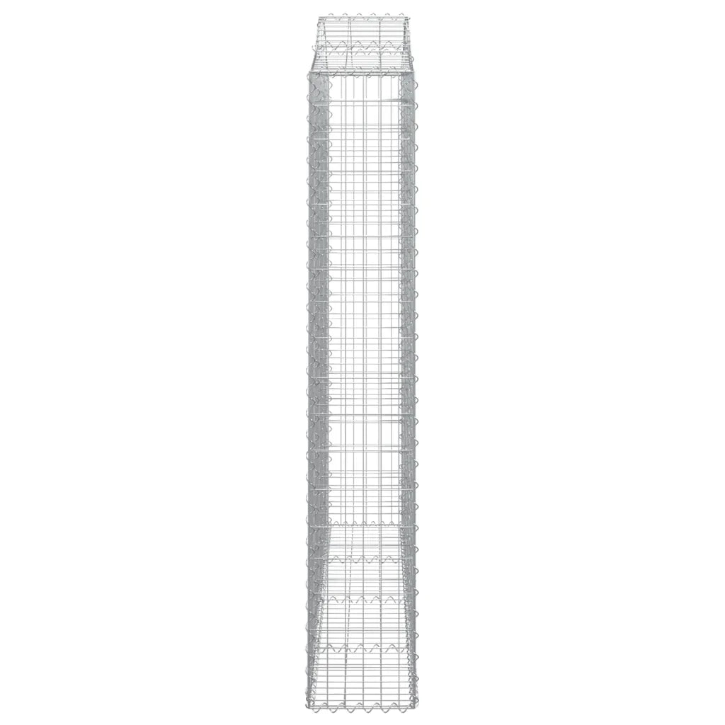 Cesti Gabbioni ad Arco 2 pz 200x30x180/200 cm Ferro Zincato 3145514