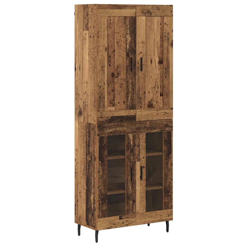 Credenza 2 pcs Legno vecchio Legno multistrato 3403186