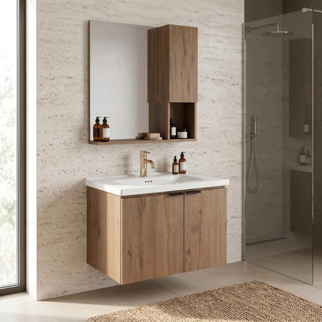 Set Mobili Da Bagno Con Lavabo Nova Db06-60 60cm
