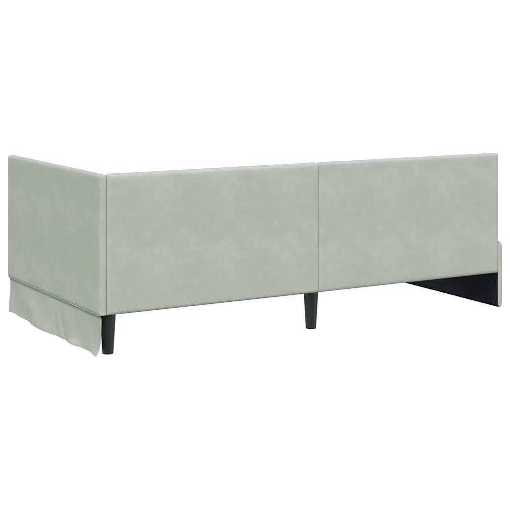Struttura Letto Angolare con Materasso 2 pcs Grigio chiaro 3393848