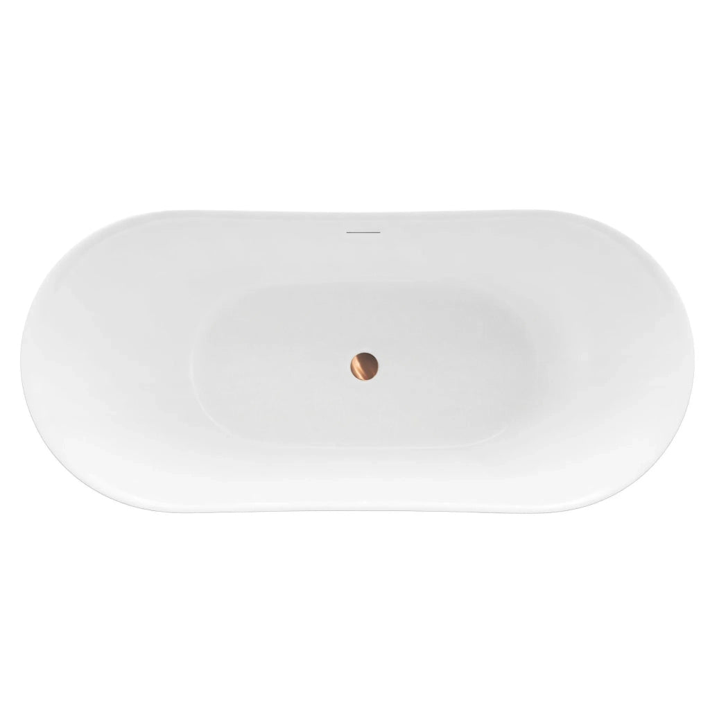 Vasca Bagno Da Terra Rea Ferrano Slim 180 Copritappo nero