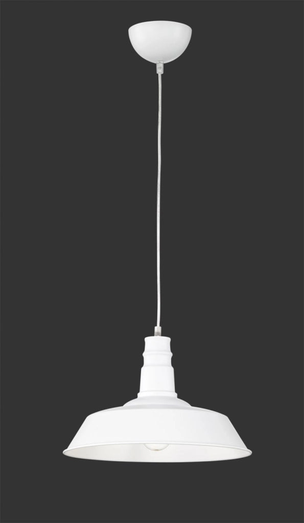 WILL SOSPENSIONE PAGODA METALLO BIANCO D. 36CM 1 LUCE ATTACCO E27