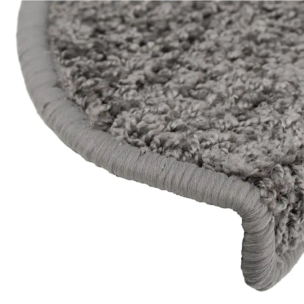 Tappetini per scale 30 pz 65x21x4 cm Grigio Semicircolari Grandi 3365812