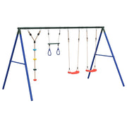 Set Gioco da Esterno con Altalene Trapezio e Altalena a Disco CFW9054894