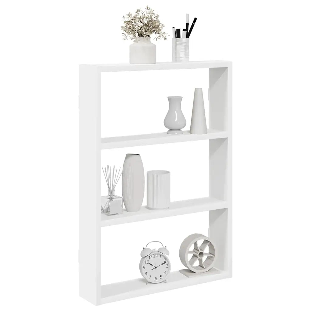 vidaXL Scaffale a Parete Bianco 43x9x60 cm in Legno Multistrato