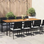 Tavolo da Giardino Nero polyrattan 362558