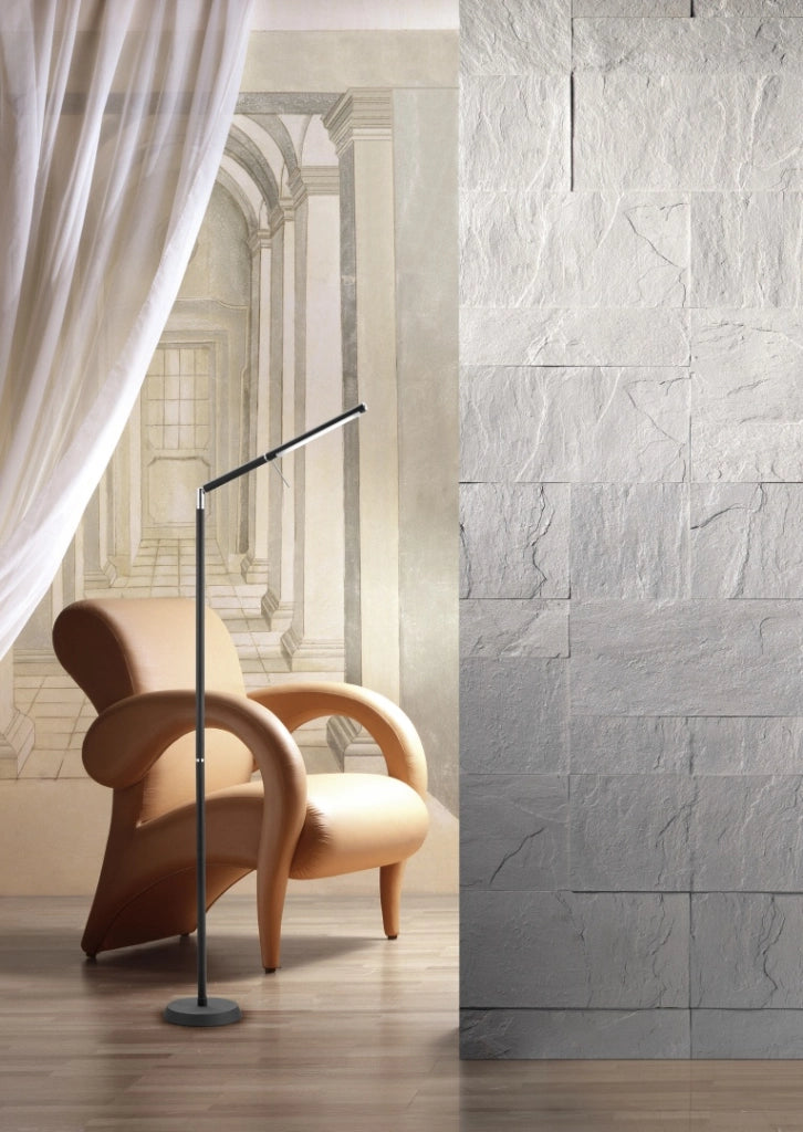 Lampada da terra LED Filigran nera Trio 162 cm dimmer