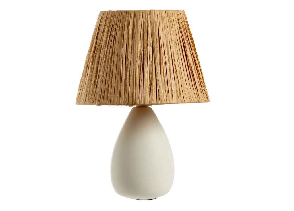 Lampada Da Tavolo Comodino Ricaricabile Accensione On/Off Modello Argo - Lampada - Bianco