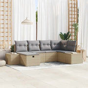 Set di divani con cuscino 6 pcs polyrattan