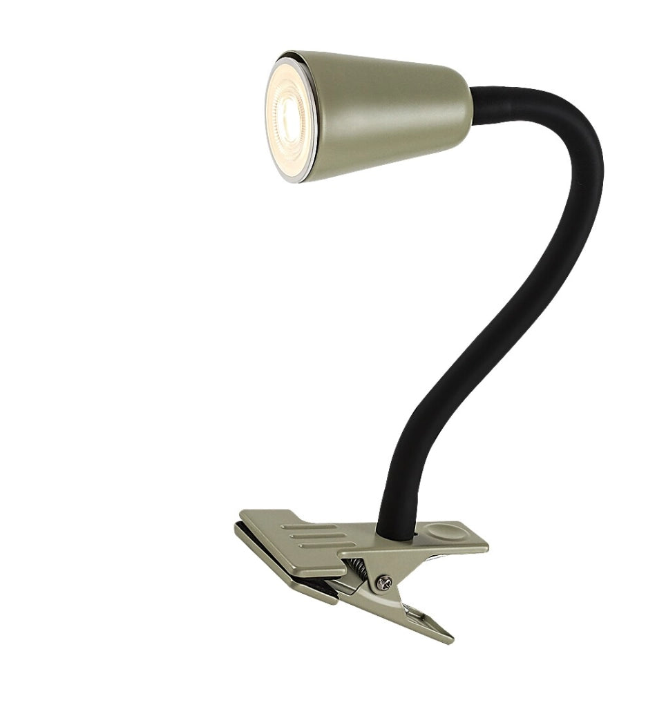 Lampada da scrivania Aldo 1xGU10 nera/khaki Rabalux