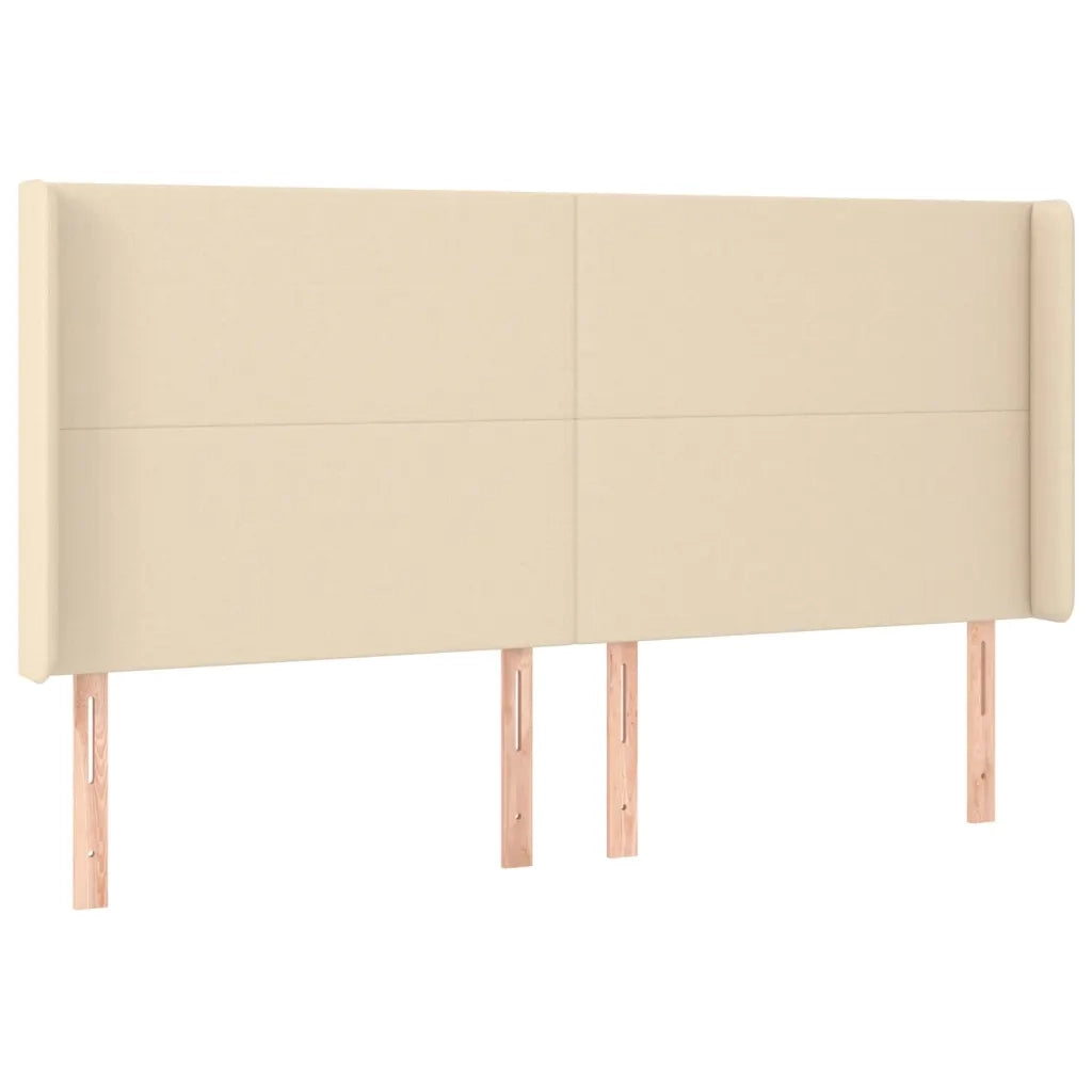 Letto a Molle Materasso e LED bianco 200x200cm in Tessuto