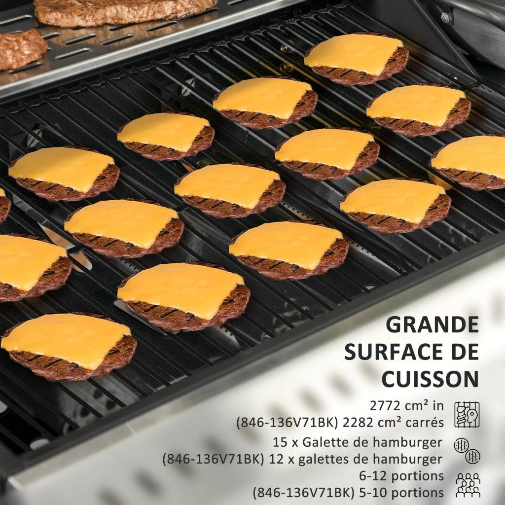 Barbecue a gas 4+1 ¨C Minimal ¨C grigio metallo