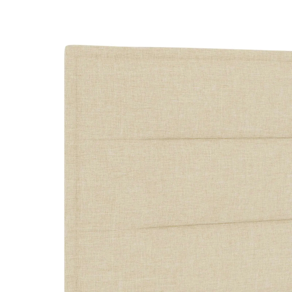 Letto box spring con materasso Crema 120 x 200 cm Tessuto 3452647