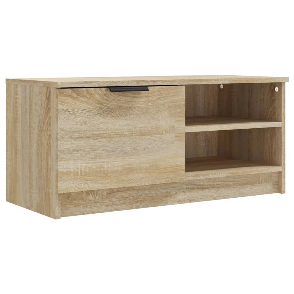 Mobile TV multimediale mensola TV credenza mobile TV sala da pranzo soggiorno camera da letto 2 pezzi rovere Sonoma 80 x 35 x 36,5 cm legno ingegnerizzato marrone 02_0028621
