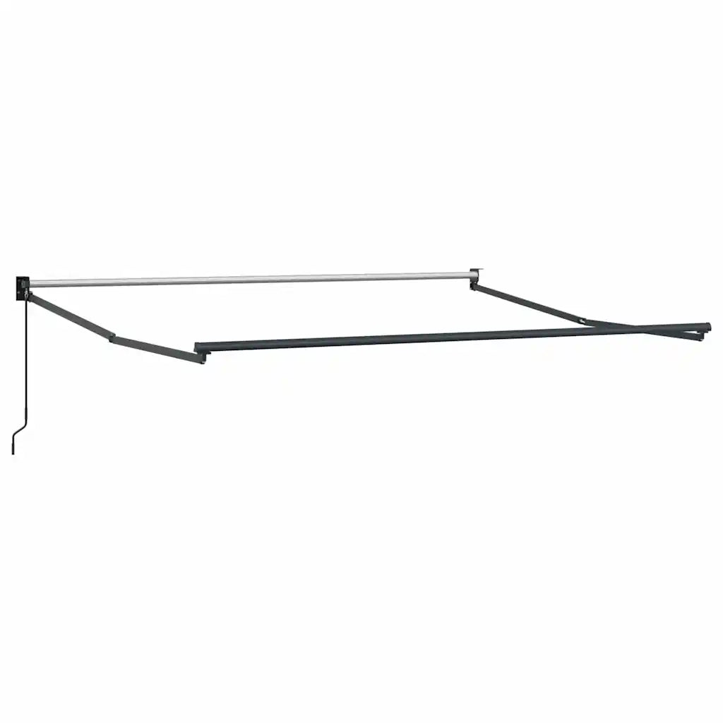 Tenda da Sole Antracite e Bianca 3x2,5 m Tessuto e Alluminio 3216108