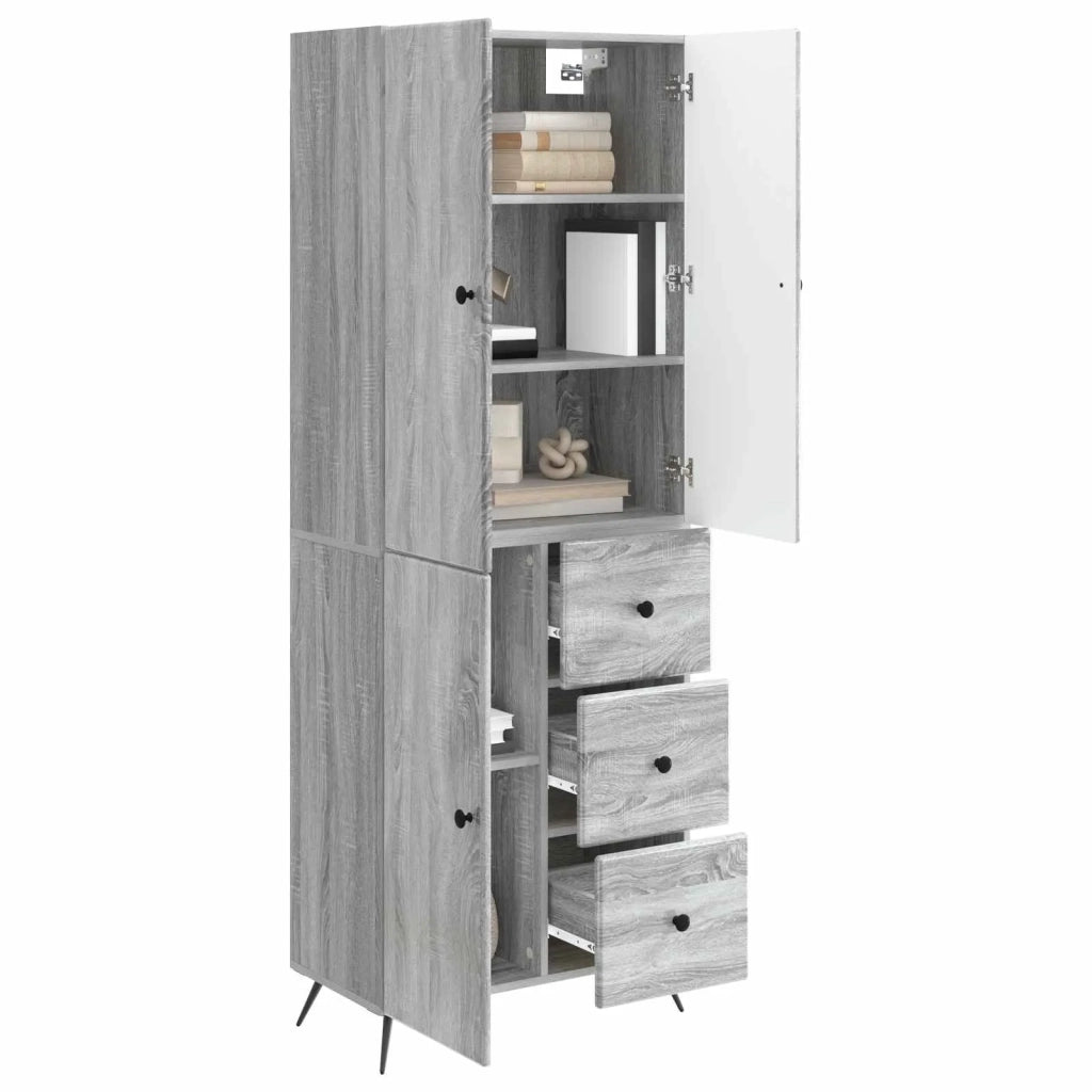 Set di armadi 2 pz Sonoma grigio Legno ingegnerizzato 3416904
