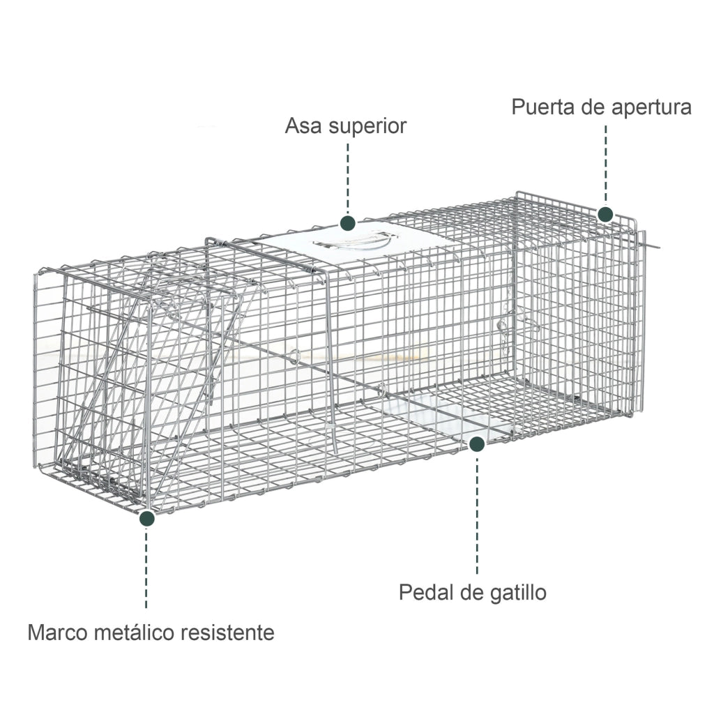 Gabbia per Animali Pieghevole ¨C Minimal ¨C Grigio 93x31x35 cm