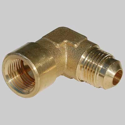 RACCORDO A GOMITO FILETTATO FEMMINA PER CONDIZIONAMENTO  F. 1/4 x 1/4 Ø 6     MADE IN ITALY
