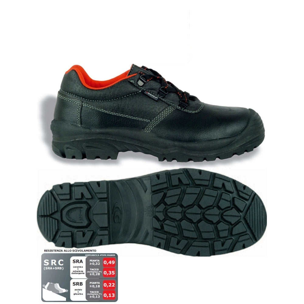 Trade Shop - Scarpa Da Lavoro Bassa Pelle Tallinn Cofra Antinfortunistica Con Protezioni -    42