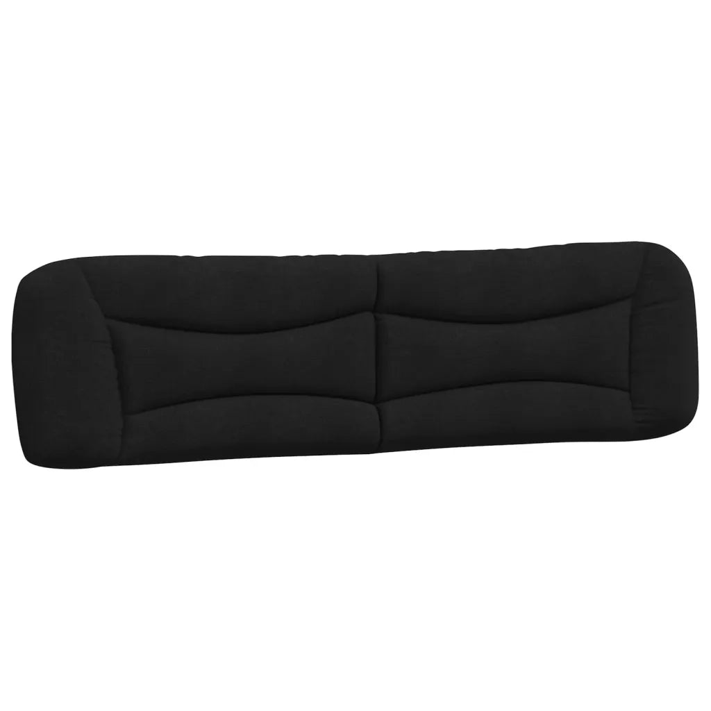 Letto con Materasso Hvar Nero 200x200 cm in Tessuto