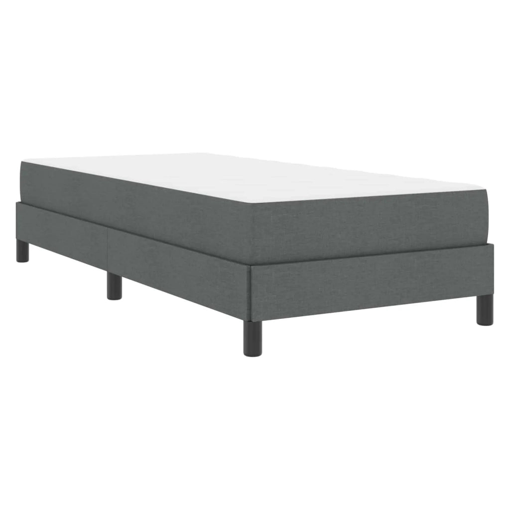 Letto a molle con materasso Grigio scuro 90 x 200 cm Tessuto 3398459