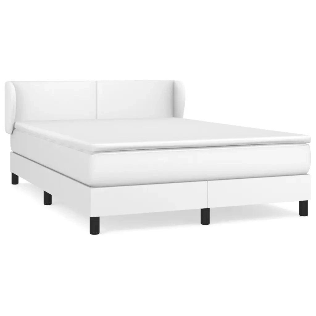 Giroletto a Molle con Materasso Bianco 140x190 cm in Similpelle 3127188