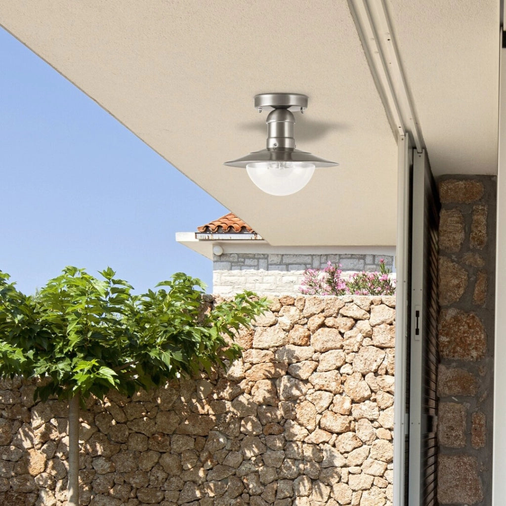 Plafoniera Rabalux Oslo E27 cromata satinata IP44