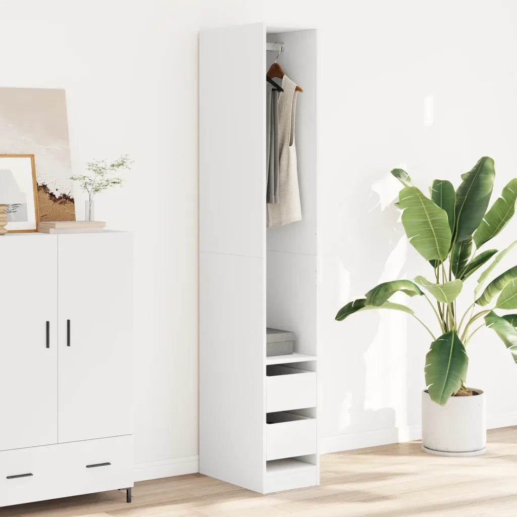 Armadio Bianco 30x50x200 cm in Legno Multistrato 3307738