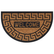 Zerbino semicircolare 45 x 75 cm antiscivolo e resistente per interni/esterni in gomma nera 02_0046203