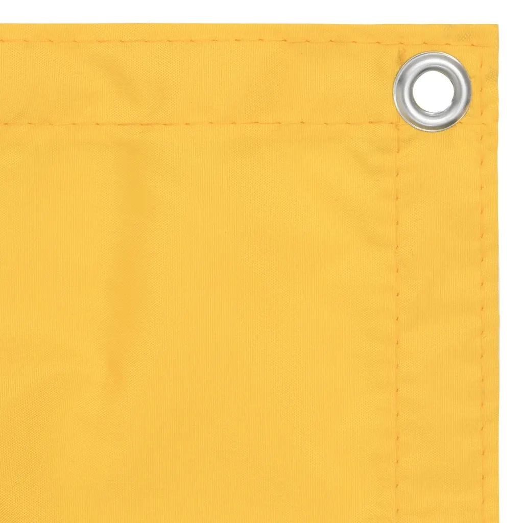 Schermo da balcone | Paravento da Balcone Giallo 75x600 cm in Tessuto Oxford