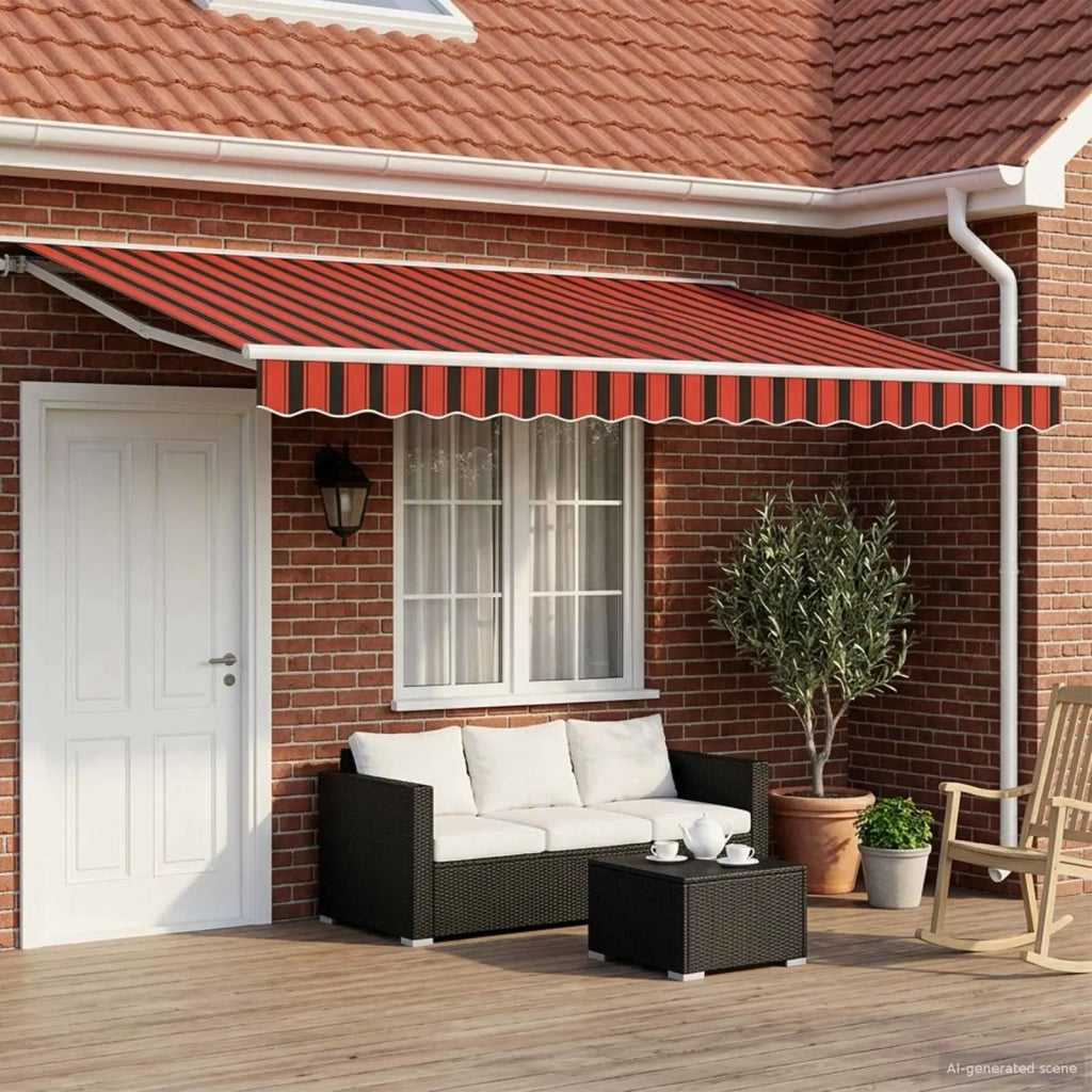 Cornice per Tenda Manuale con LED 4 × 3 m 3420614