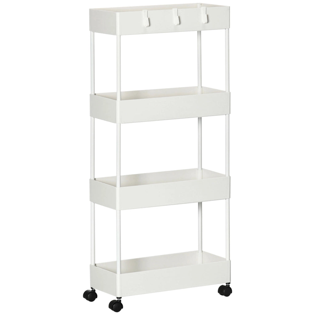Carrello da cucina ¨C Minimal ¨C 40x19x90 cm, bianco