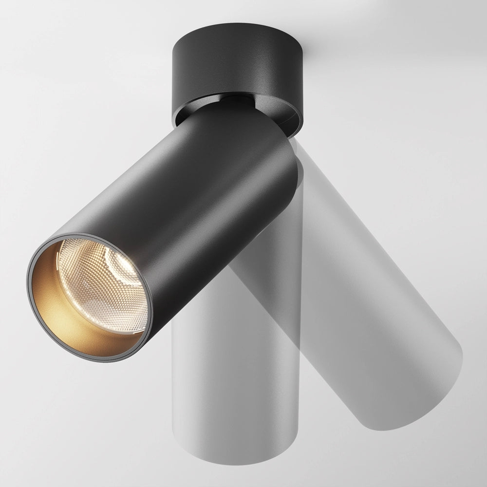 Maytoni Focus LED plafoniera nera 12W 3000K dimmer