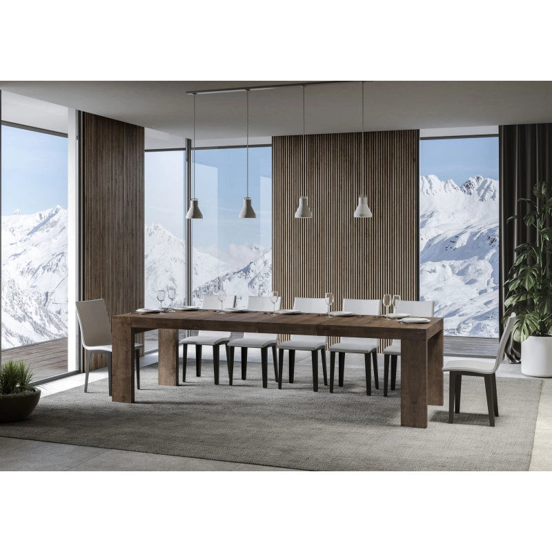 Tavolo allungabile 200/304x90 cm Roxell Premium - Noce
