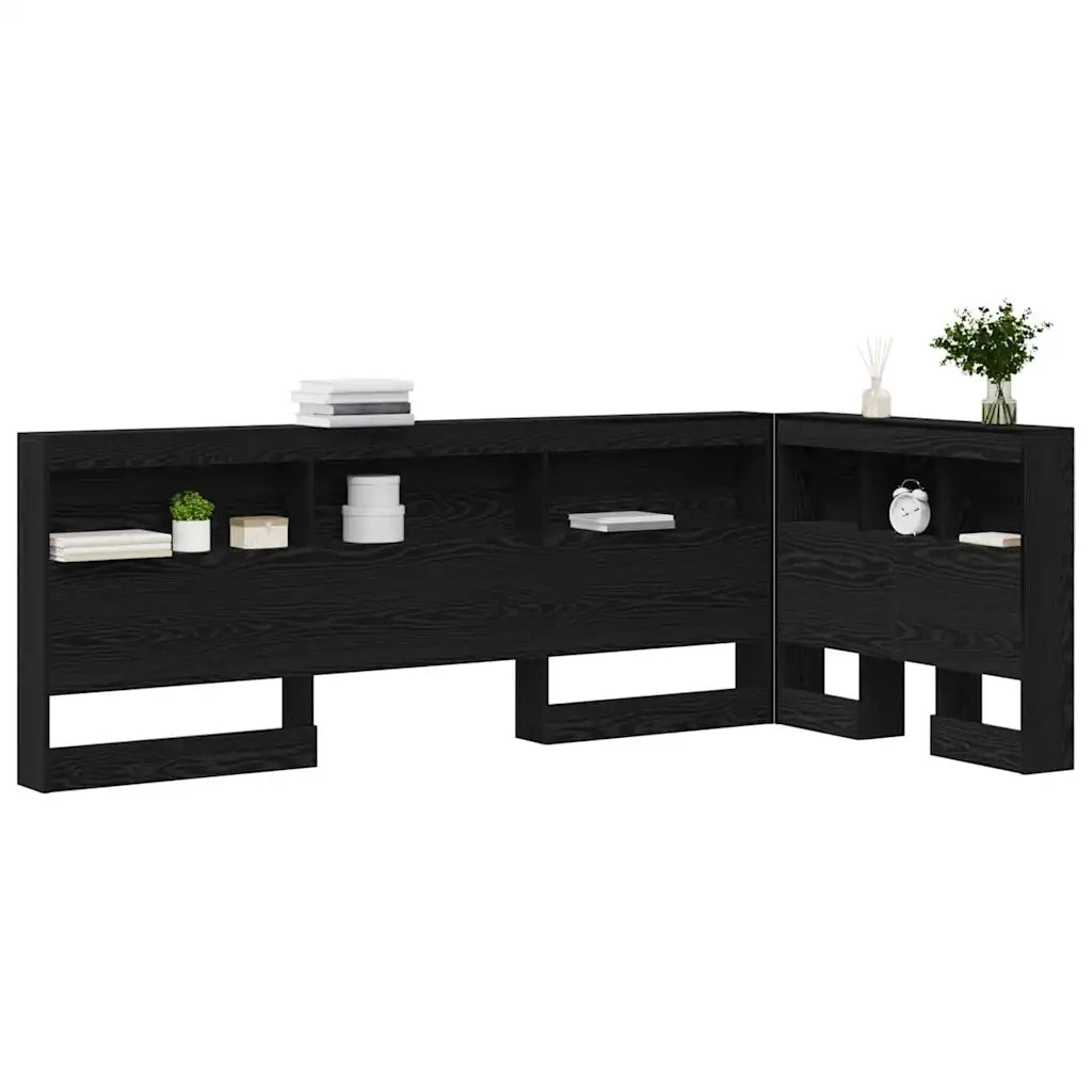 Testata contenitore Rovere Nero 90 cm Legno multistrato 3335518