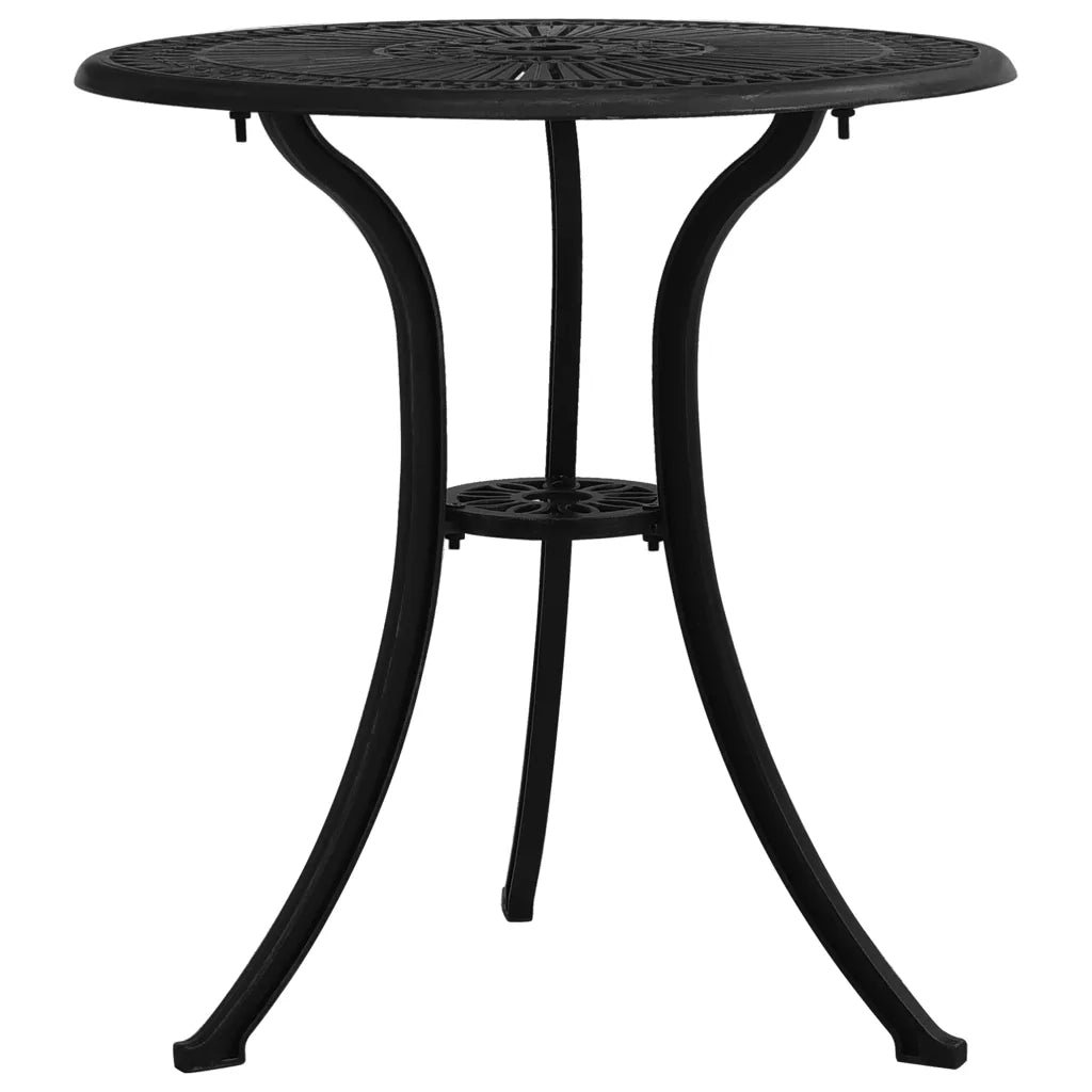Set da Bistrot 3 pz in Alluminio Pressofuso Nero 315592