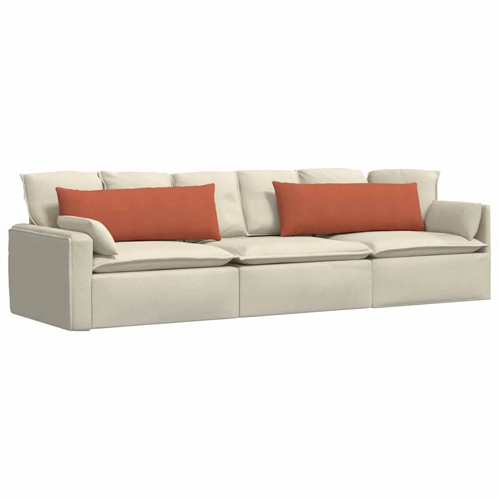Cuscini da Divano 2 pz-Set di 2 Cuscini per Sofa Rosso Arancio 120 x 40 cm