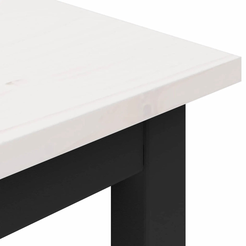 panchina Bianco 200 x 35 x 45 cm Pino massello 892778
