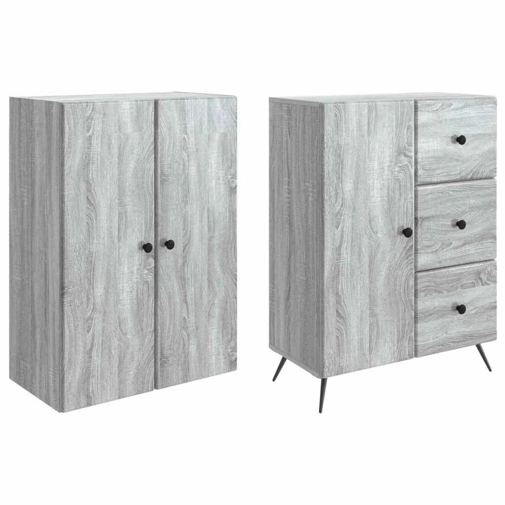 Set di armadi 2 pz Sonoma grigio Legno ingegnerizzato 3416904