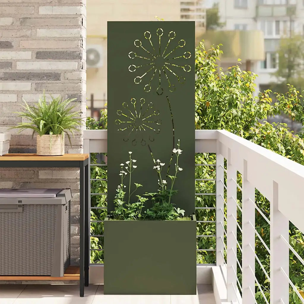 Schermo per privacy in giardino Oliver verde 50 x 150 cm 876458