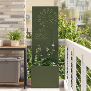 Schermo per privacy in giardino Oliver verde 50 x 150 cm 876458