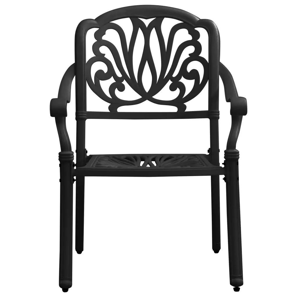 Set da Bistrot 3 pz in Alluminio Pressofuso Nero 3070575